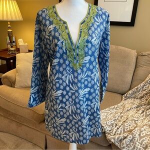 Blu Threads NWT Blue Green Swimsuit Coverup Size L